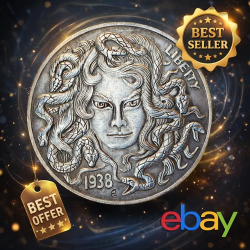 Antique Liberty Indian Head Ten Dollar Coin - Uncirculated Morgan Silver Dollar