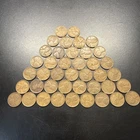Lot Of 41 Lincoln Wheat Cents 1920s-40s Plain Mint Marks Fine #2
