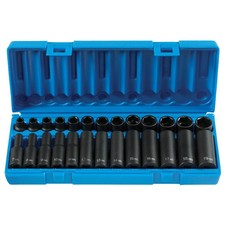 Grey Pneumatic 1226m 38 Dr 26 Pc Metric Standard Deep Master Impact Socket Set
