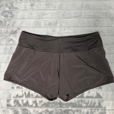 Lululemon Speed Up Shorts Black Running Training Size 8 W7AK0S