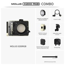 ZHIYUN MOLUS X200 RGB Standard Combo LED Video Light Handheld Light 2700-6500K