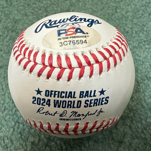 Austin Barnes signed Ball 2024 World Series Baseball Dodgers 2x Champion PSA/DNA - Bild 4 von 8