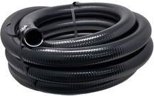 Sealproof Flexible PVC Pipe 1-1/2 Inch Dia Hose 25 FT Length, Black Tubing, S...