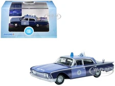 1960 FORD FAIRLANE SEDAN "MA STATE POLICE" 1/87 (HO) DIECAST BY OXFORD 87FF60002