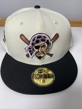 New Era Pittsburgh Pirates 59Fifty Fitted Hat Two Tone, Size 8 With Tags MLB