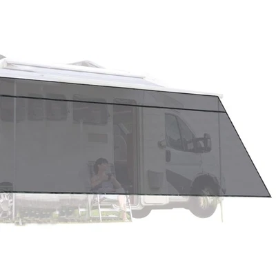 Yescom 6'x19' RV Awning Sun Shade Screen Black Mesh UV Blocker Camping
