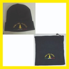 BERRETTO ZUCCOTTO E SCALDACOLLO  VIGILI DEL FUOCO - RICAMATO