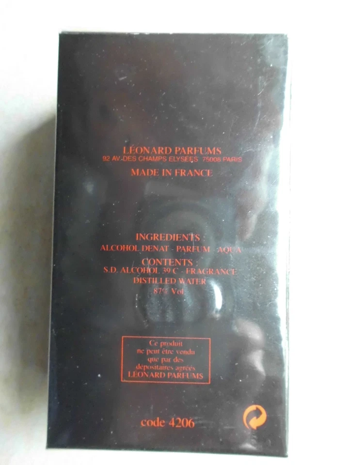 BALAHE LEONARD PARIS EAU DE TOILETTE SPRAY 30 ML NEU OVP - Bild 2 von 3