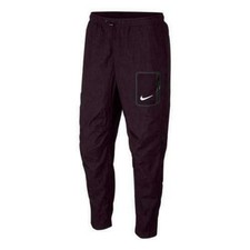 burgundy nike track pants