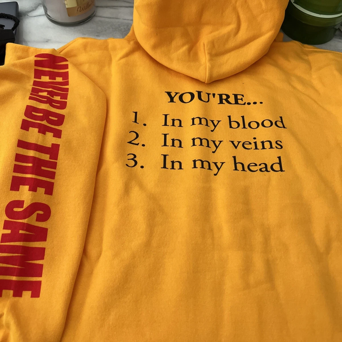 Never be the same hoodie sale
