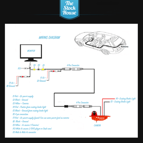 Chevrolet Express Brake Light Reversing Camera & Mirror Monitor 03-16 Back up - Picture 12 of 12