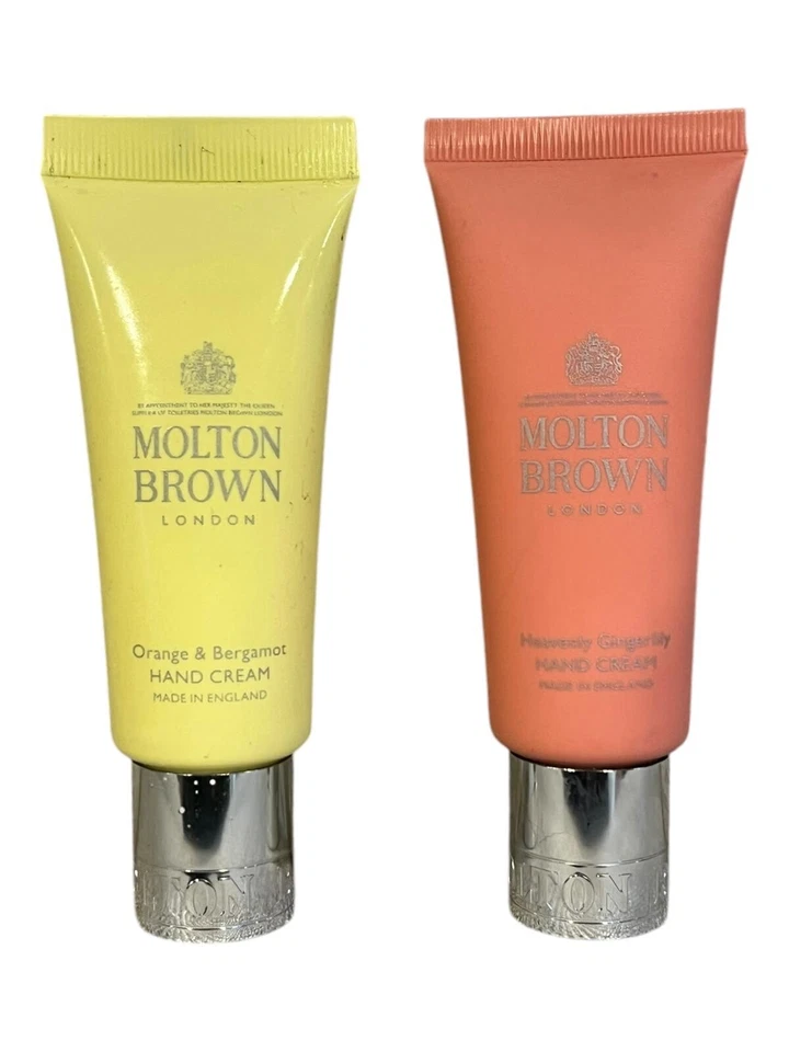 2 x MOLTON BROWN Orange and Bergamot & Heavenly Gingerlily Handcreme 40ml