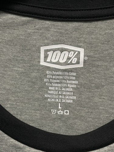 100% Cycling Ride 100% Mountain Bike 3/4 Sleeve Jersey - Large / Medium - Picture 4 of 4