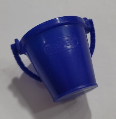 BREYER HORSE STABLE DARK BLUE PAIL FEED BUCKET WATER DOLL ACCESSORIES BARBIE