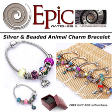 EPIC FASHION- Trendy Flower Elephant Butterfly Bead Bracelet