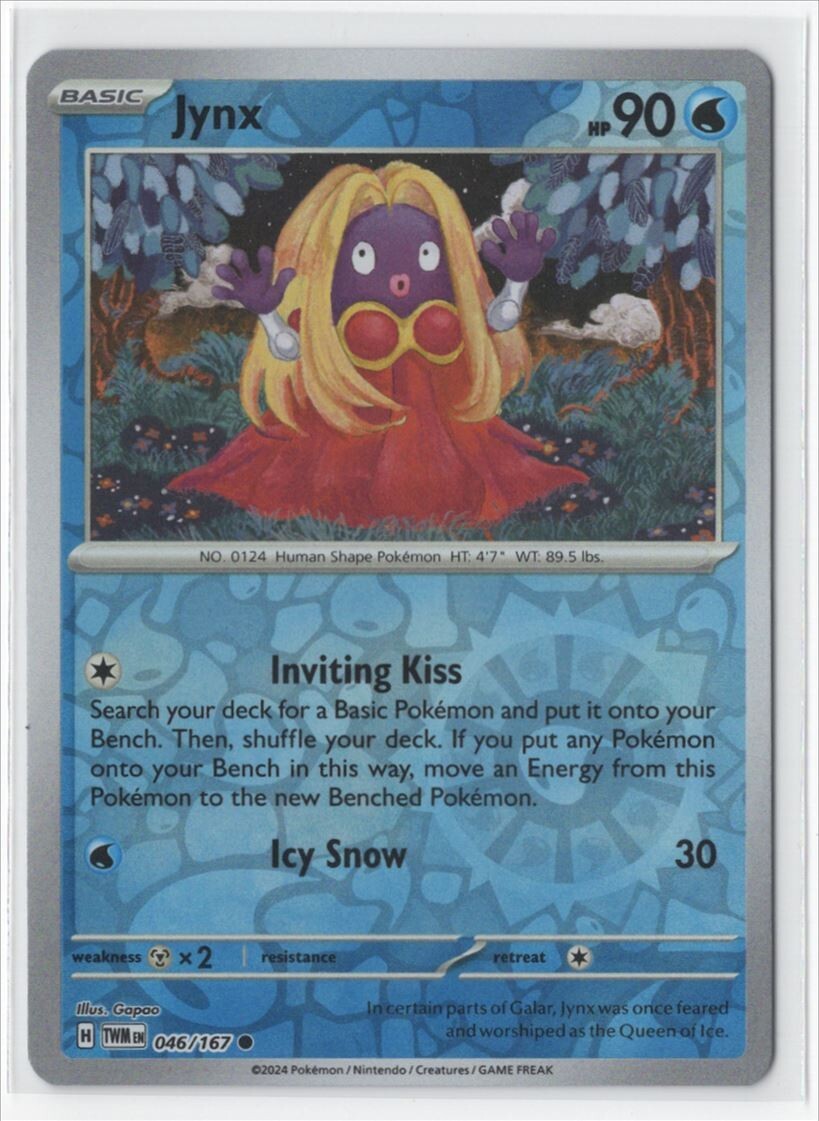 Pokemon Twilight Masquerade 046/167 Jynx Reverse Holo | eBay