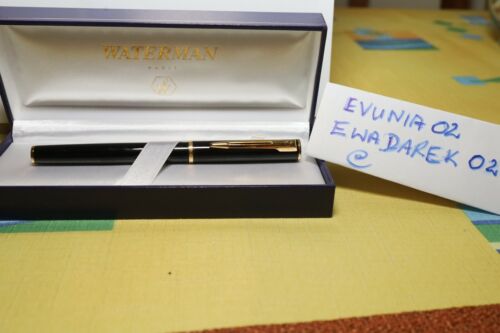 Waterman Apostrophy Fountain Pen, NOS, Black, GT, No longer made, RARE  - Picture 1 of 10
