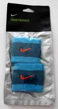 Nike Swoosh Wristbands Single Wide Marina/Laser Blue/Rush Orange