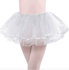 Amscan Child Shimmer Tutu Party Costume-S/M White-1 Pc