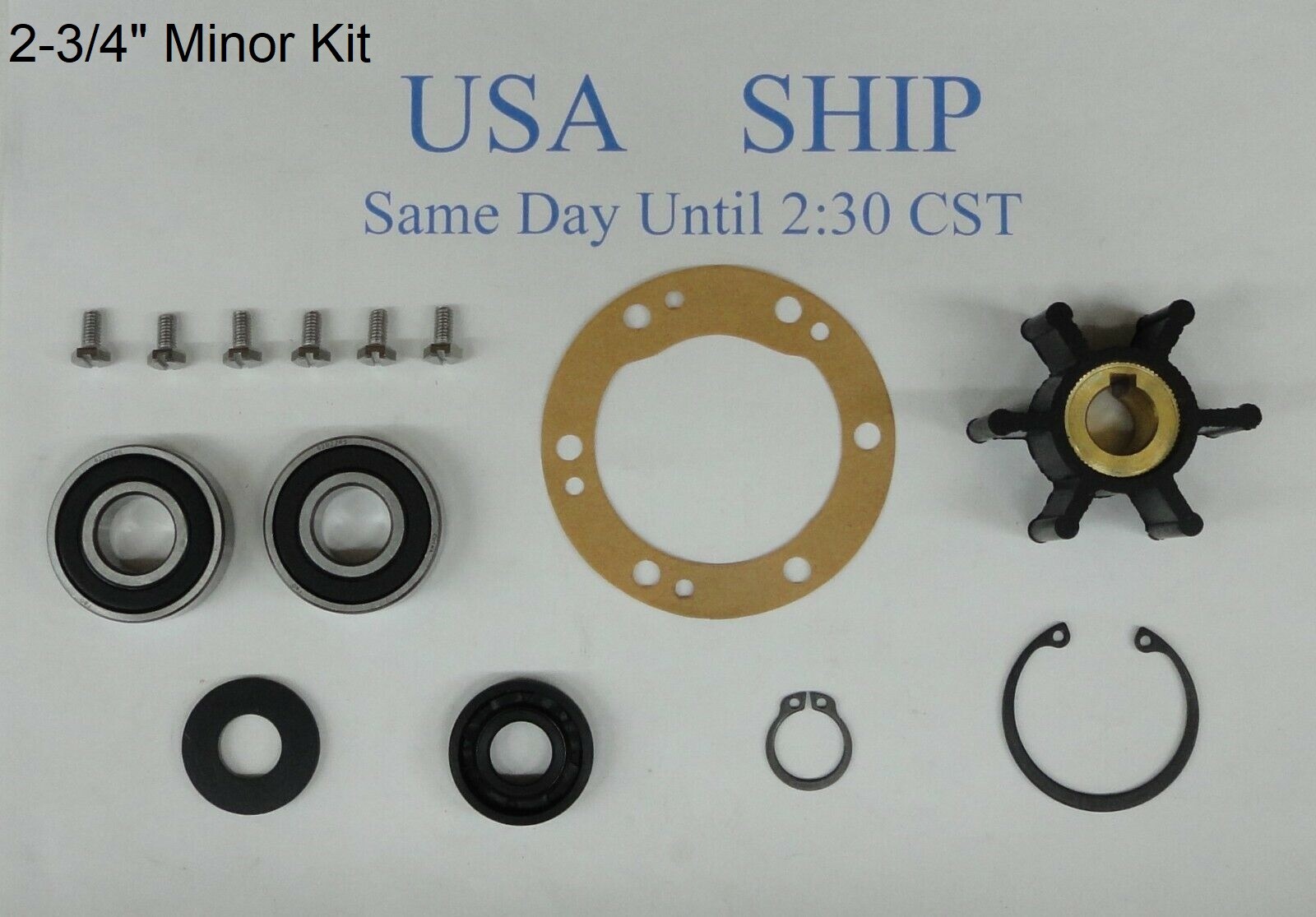 Water Pump Impeller Repair Kit For Volvo Penta 875575 - Sierra 18-3075 Replacement