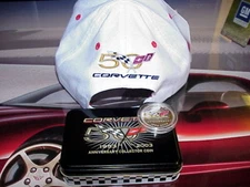 Corvette 50th Anniversary Limited Edition Coin / Cap Matching Number Set  #963!