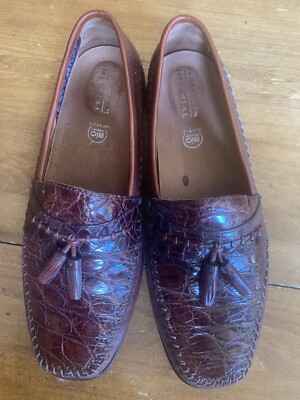 Mens Florsheim Imperial Genuine Caiman Alligator Moc Loafers  display picture 2