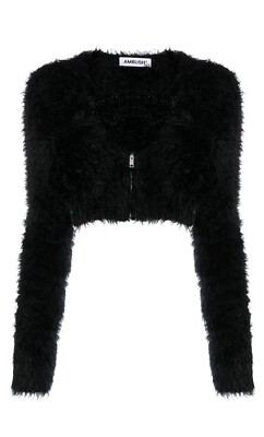 AMBUSH Pullover mit Kunstfell und Reißverschluss. Große