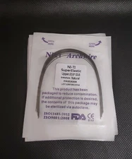Dental Orthodontic Super Elastic NITI Arch Wires Rectangular Natural Form Wires