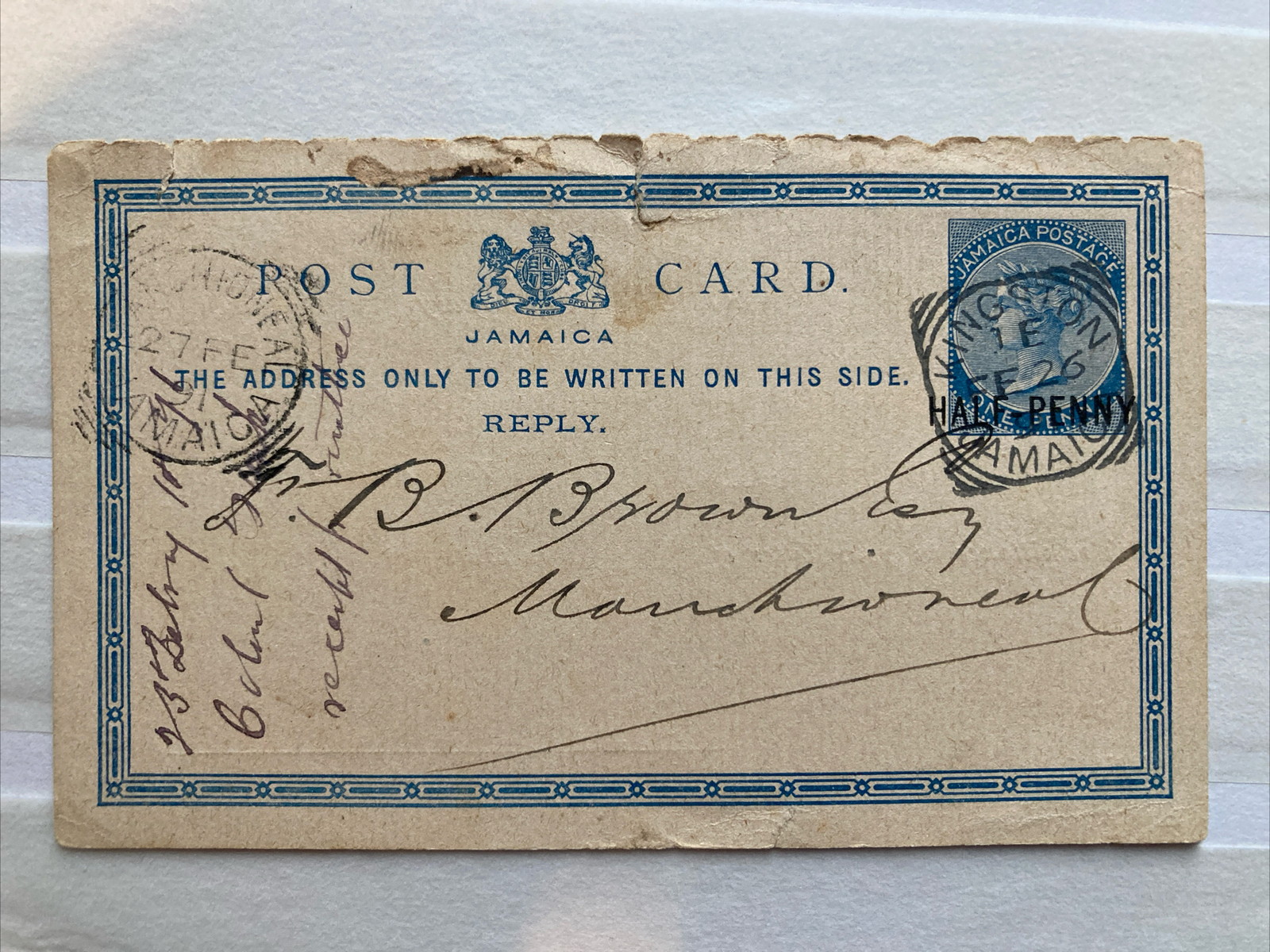 Jamaica Postal Stationery Updated , Colonial Bank QV 1891, eBay