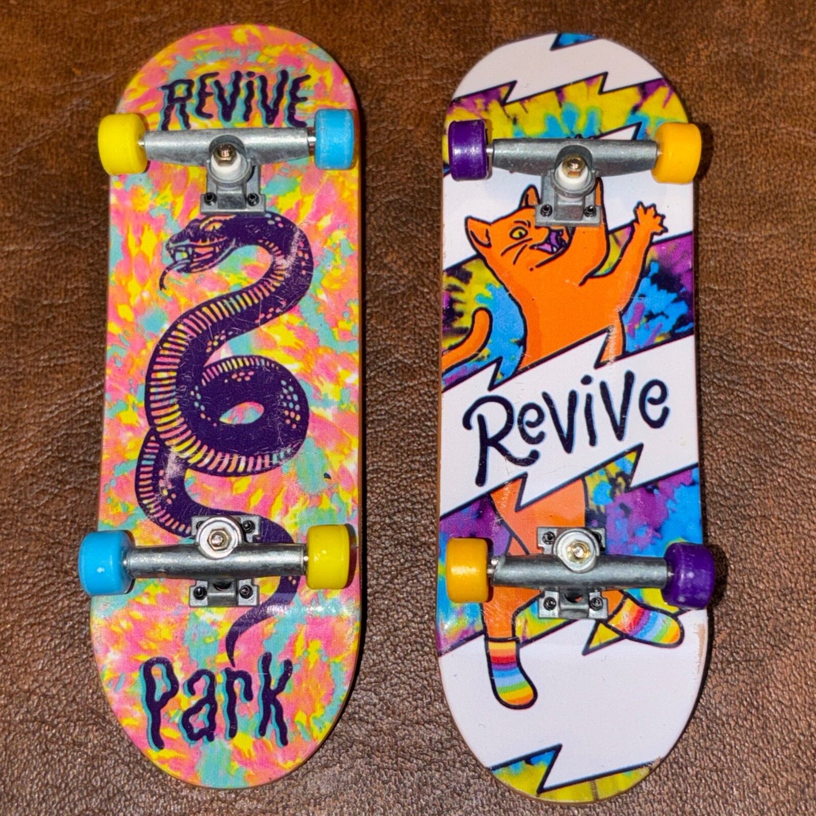 (x2) Tech Deck Mini Skateboard Fingerboards, Revive Park Board - Complete