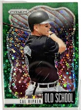 2021 Panini Prizm Old School Cal Ripken #OS-9 Green Donut Circles Prizm SP