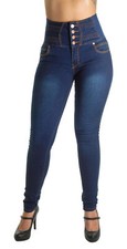 Colombian Design Plus / Junior Size Butt Lift, Elastic High Waist Skinny Jeans