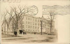Haverhill Massachusetts MA High School Real Photo c1910 Vintage Postcard
