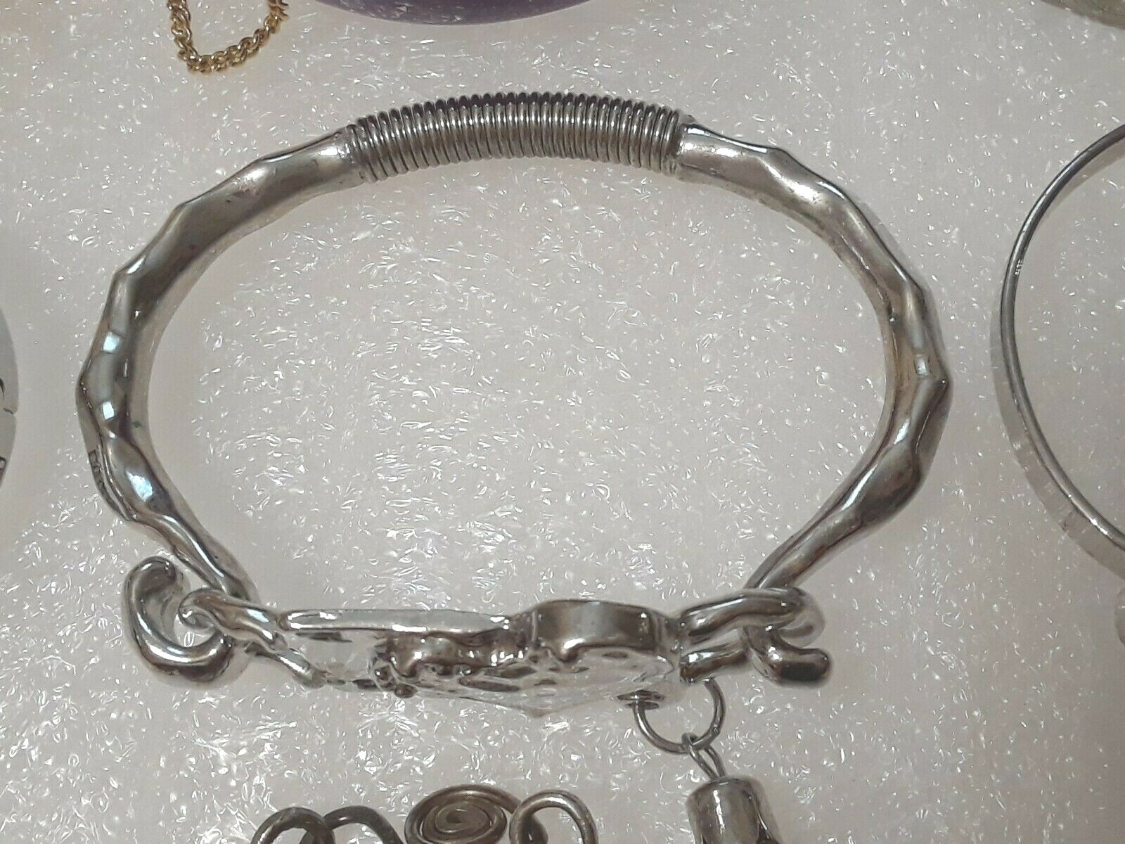 Hinged locking wide bangle bracelets. Monet + mor… - image 12