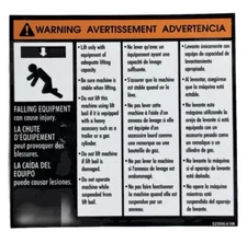 Lincoln Electric 9SS25896-4 DECAL, WARNING S25896-4 Sticker