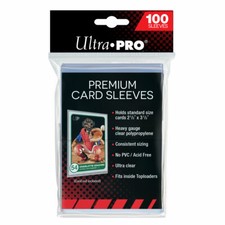 Ultra PRO Platinum Premium Trading Card Sleeves Clear Protector x 100