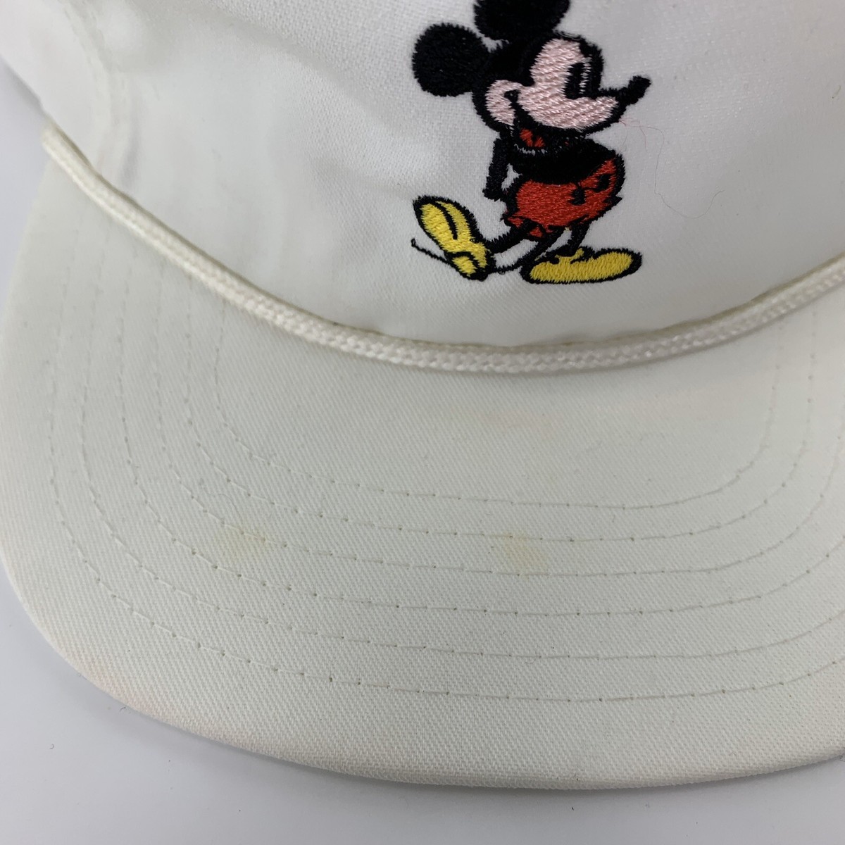 Vintage Atlas Disney Character Fashions Pink & White Mickey Mouse Visor EUC VINTAGE 1980s Disney Mickey Mouse Fantasia Atlas Hat Cap  main image 2