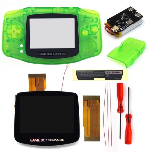 Hispeedido Game Boy Advance GBA 3.0 V5 IPS LCD Backlight Kit W/batteries Shell - Picture 19 of 61