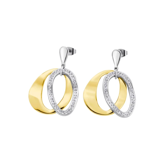 Orecchini Donna Lotus Style - Acciaio Inox Con Albero Della Vita E Strass - LS1869-4/1 - 5