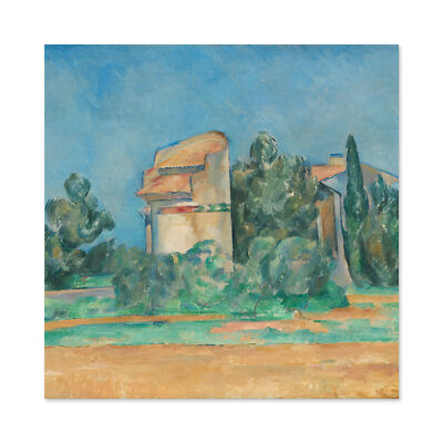 Cezanne Taubenturm am Bellevue großer Wandkunstdruck quadratisch 24 x 24 Zoll