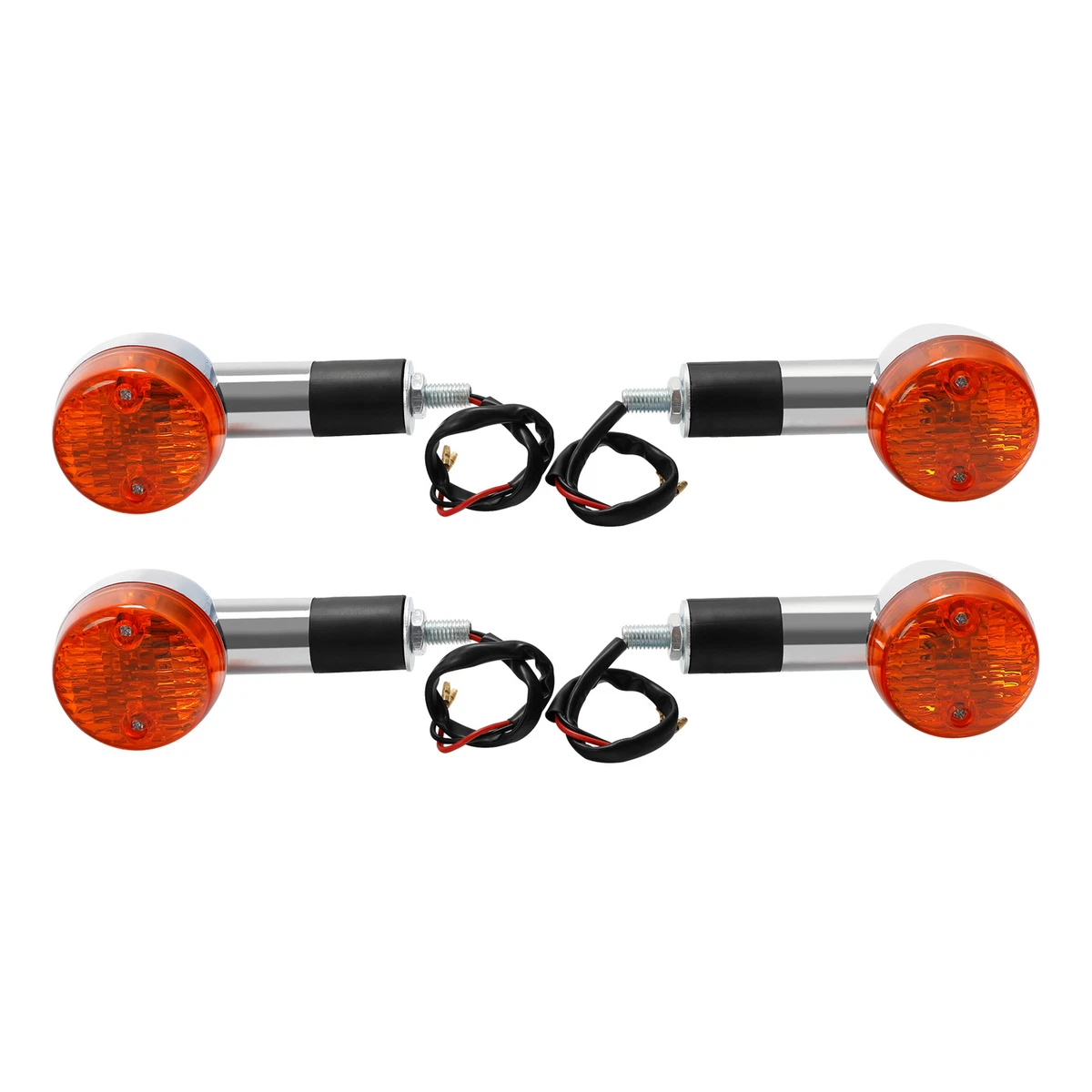 Indicatori Di Direzione Per Kawasaki Vulcan VN 750/800/900/1500/1600/1700 – 2 Pezzi, Lente Ambra, 12V 10W