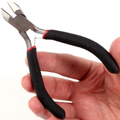 MINI SIDE CUTTING PLIERS Spring Craft Wire Nip Snip Jewellery Beading Making DIY - Afbeelding 1 van 4