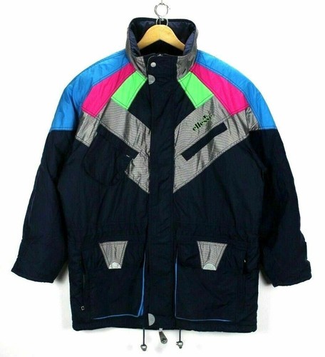 VINTAGE MEN'S Ellesse Da Sci Giacca Taglia L multi-colore ISOLATO SKIDOO  Cappotto AB057 | eBay