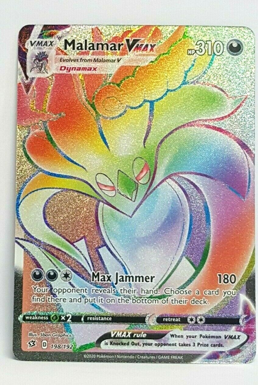 Malamar VMAX 198/192 Secret Rare Pokemon Rebel Clash NM/M