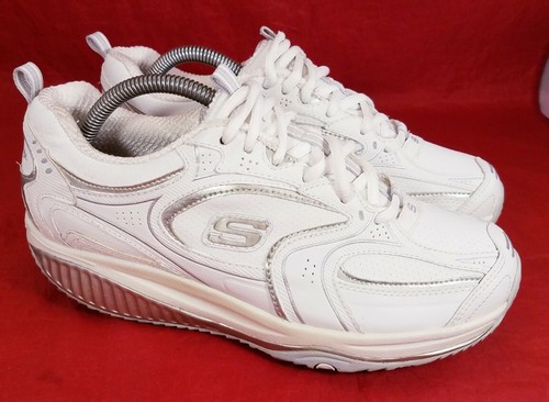 SCARPE SNEAKERS DONNA SKECHERS 12322 SHAPE UP PELLE BIANCA MISURA 37,5/7