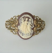 Three Muses Victorian Art Nouveau Edwardian Art Deco Renaissance Bracelet