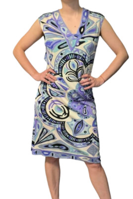 9600□EMILIO PUCCI 幾何学柄チュニックドレス ピンクbc11yt 9600□EMILIO PUCCI 幾何学柄チュニックドレス ピンクbc11yt
