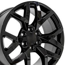 Sem Gloss Black 20 Inch Rims Set Fit New Cadillac Gmc Chevy 84582671