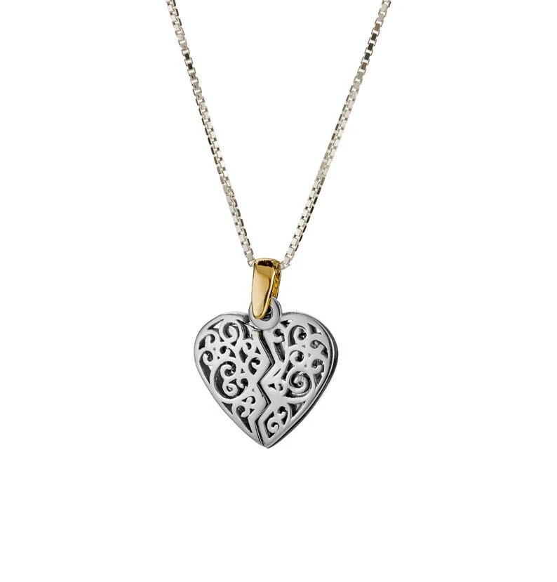 Juego de collar colgante con mensaje de Cabalá personalizado en oro y plata de 14K