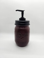 Ball Mason Jar Decorative Hand Soap Dispenser Push Top 16oz Pre-Owned Tested